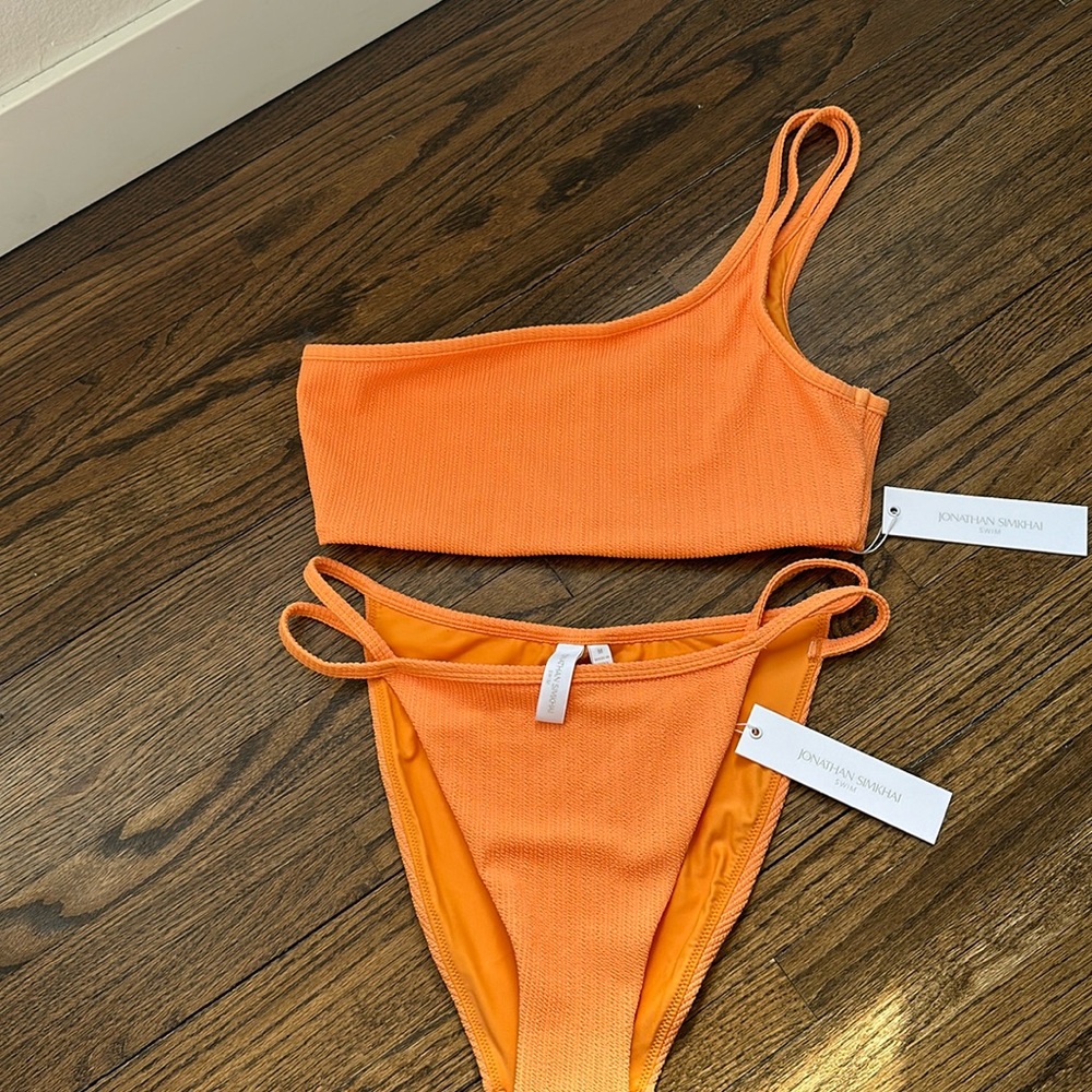 COPY - Jonathan Simkhai swim medium papaya